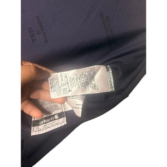 NWOT CARHARTT FLAME RESISTANT MEN'S LONG SLEEVE SHIRT, COTTON MEN'S SIZE 2XL - Picture 10 of 12